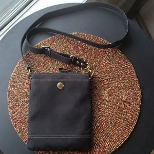 Coach Black Monogrammed Crossbody Bag